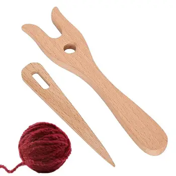 1 комплект Деревянной вилки для вязания Lucet Удобный инструмент для плетения кос для хобби, рукоделия, детских изделий ручной работы