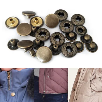 10шт 10-20 мм Медных металлических кнопок-защелок, Потайные пряжки ручной работы, Сумка для одежды из кожи для шитья своими руками