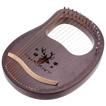 16-Тонная лира, 16-тонная деревянная арфа, музыкальный инструмент, изготовленный в древнем стиле, с ключом для настройки, деревянный