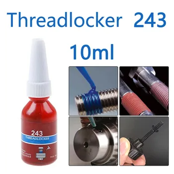 1шт 10 мл Threadlocker 243 10 Мл Threadlocker Средней Прочности Синий Клей Threadlocker 243 Конопатка Аппаратная Конопатка
