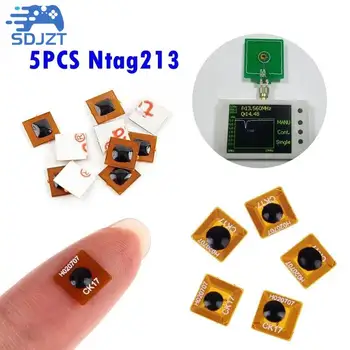 5шт 5 мм/7 мм Программируемый Микро-FPC NFC Ntag213 RFID-Метка Наклейка Дропшиппинг