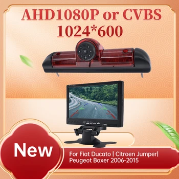 AHD1080P CCD HD Камера Заднего Вида Стоп-Сигнал 7-Дюймовый Монитор Для Fiat Ducato|Citroen Jumper|Peugeot Boxer 2006-2015