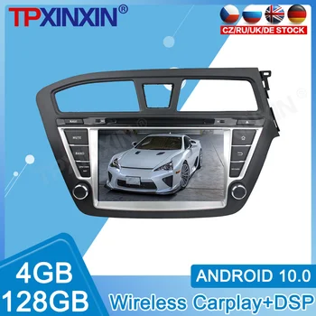 Android 10 Для Hyundai I20 Автомобильный DVD-Магнитофон Мультимедийный IPS-Плеер с Сенсорным Экраном и Системой Навигации DSP Carplay GPS