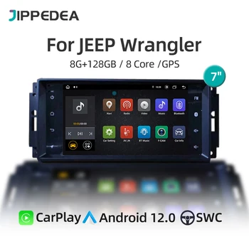Android 12,0 Автомобильный Мультимедийный Видеоплеер WiFi GPS Carplay Авторадио Стерео для Jeep Sebring Cherokee Compass Wrangler Commander