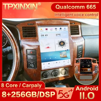 Carplay 2 Din Android 11 Tesl-Экран Мультимедийный Стерео Для Nissan Patrol GPS Navi Радио Аудио Видеоплеер Рекордер Головное Устройство
