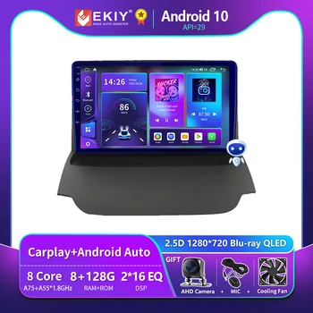 EKIY T900 Для Ford Ecosport 2013-2017 QLED Android Auto CarPlay Радио Умный Автомобильный Мультимедийный Видеоплеер Навигация GPS 2 din DVD