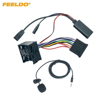 FEELDO Автомобильный Bluetooth-Модуль AUX-in Аудио MP3 Музыкальный Адаптер Для BMW (E46) 320i 320ci 320cic Стерео Жгут Проводов С Микрофоном