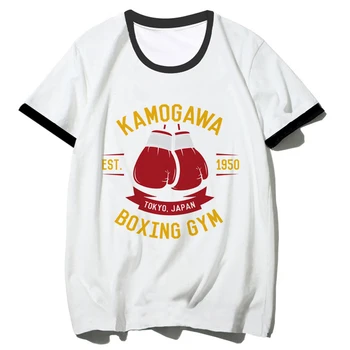 Kbg Hajime No Ippo Kaus футболка женская Японская футболка для девочек 2000-х годов графическая манга одежда