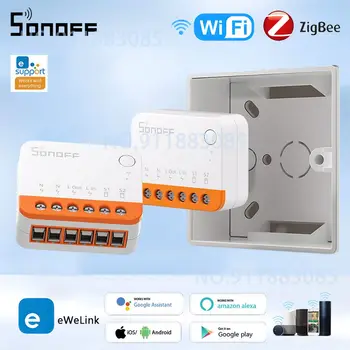 SONOFF MINIR4/ZBMINIL2 Smart Switch Mini 2-Полосный Модуль Переключения eWeLink Wireless Relay Голосовое Управление Работает С Alexa Google Home