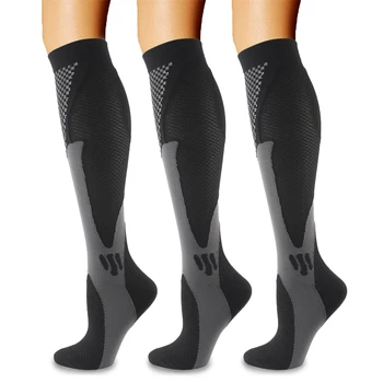 TANABATA 3 пары мужских компрессионных носков, комплект женских компрессионных чулок для ухода за варикозными венами 20-30 мм рт.ст.