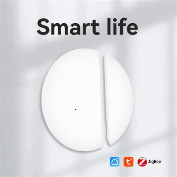 Tuya Zigbee WiFi Умный Дверной Датчик Детекторы Открытия и Закрытия Дверей Умный Дом Охранная Сигнализация Smart Life APP Control