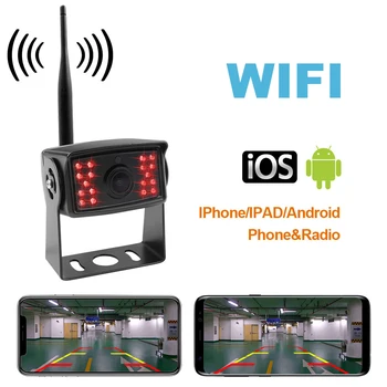 WIFI Беспроводной Автомобильный Видеорегистратор Резервная Камера Автомобиля Для Автобуса С Прицепом Школьного Автобуса RV Camper Работает С Устройствами IOS/Android
