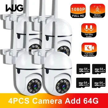 WJG Wi-Fi камера наблюдения 1080P 5 ГГц WiFi камера наружная защита безопасности 4,0-кратный зум для домашней WiFi камеры водонепроницаемый
