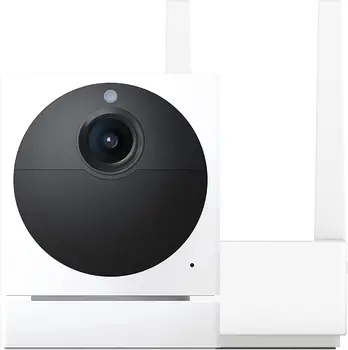 WYZE Smart Home Camera Outdoor Starter Bundle 1080p HD без проводов, с ночным видением, 2-полосным звуком, работает с Alexa и Google Assist