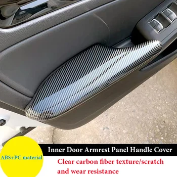 Автомобиль-стайлинг Внутренняя Дверная Ручка Отделка Панели Цветными Наклейками Из Углеродного Волокна Для Honda Civic 11th Gen Автоаксессуары