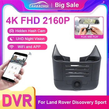 Автомобильный Видеорегистратор 4K Dash Cam Camera С Двумя Камерами Для Land Rover Discovery Sport 2020 2021 2022 Подключи и Играй Видеорегистратор Для Вождения Dashcam