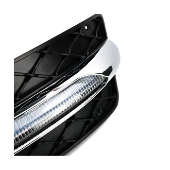 Автомобильный светодиодный противотуманный фонарь DRL Дневного света для Mercedes Benz W204 C-Cl C300 C280 Sport 2013-2014 Слева