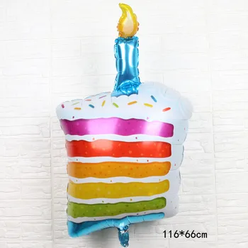 Большой воздушный шар из фольги, размер для вечеринки по случаю Дня рождения для маленьких мальчиков и девочек, Украшение с Днем рождения, Радужные воздушные шары для вечеринки