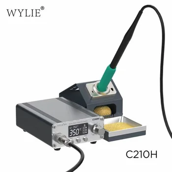 Быстрая Паяльная станция Wylie C210H мощностью 75 Вт, Наконечники паяльника серии 210, кнопочный контроль температуры