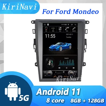 Вертикальный Экран KiriNavi Для Ford Mondeo 2013-2017 Android 13 Автомобильный Радиоприемник Автоматическая GPS Навигация DVD-Плеер WiFi Стерео DSP Carplay