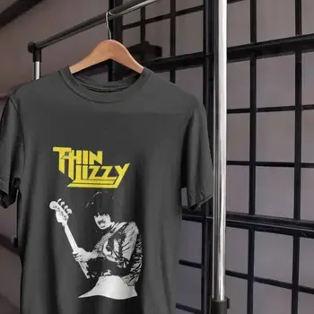 Винтажная графическая рубашка Thin Lizzy Rock унисекс Для мужчин и женщин KV12195 с длинными рукавами