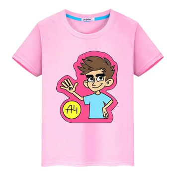 Влад Бумага А4 pride футболка из 100% хлопка, футболка y2k one piece, футболки с аниме для мальчиков, Kawaii Merch, Короткие топы с принтом формата А4, детская одежда для девочек