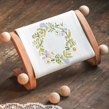 Высококачественная малогабаритная съемная деревянная рамка для вышивания, трехмерная деревянная мини-рамка для инструментов для вышивания