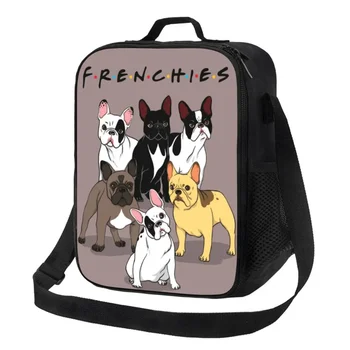 Забавные французы, французский Бульдог, Термоизолированная сумка для ланча, женская сумка для собак, переносной контейнер для ланча, коробка для Бенто для пикника