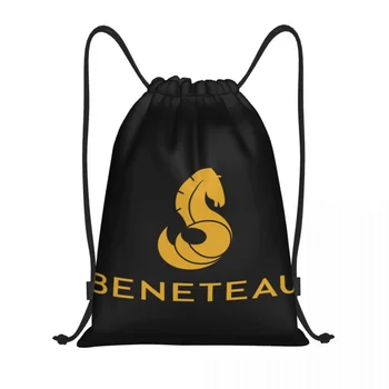 Изготовленная на заказ сумка на шнурке с логотипом парусной лодки Beneteau Для женщин и мужчин, легкий рюкзак для хранения в спортивном зале