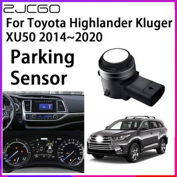 Комплект парковочного датчика ZJCGO Система мониторинга заднего радара с подсветкой Парктроника автомобиля для Toyota Highlander Kluger XU50 2014 ~ 2020