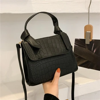 Маленькие квадратные сумки для женщин, дизайнерская сумка через плечо от роскошного бренда ручной работы из искусственной кожи, женская сумка через плечо с рисунком аллигатора, кошелек