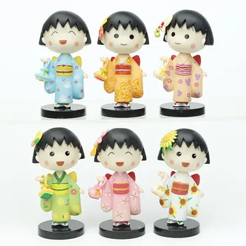 Мультяшное вишневое кимоно с фрикадельками, аниме кукла, фигурка, модель, коллекция игрушек, детский Подарочный набор Juguetes 8 см