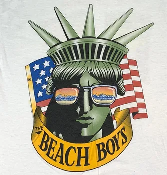 Новая тонкая одинарная полноразмерная рубашка The Beach Boys Krunchers Chips Brockum ND595 с длинными рукавами
