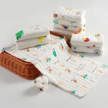 Новое детское полотенце от слюны, Детская Хлопчатобумажная многослойная пряжа, Молочко от рвоты, Нагрудник для новорожденных