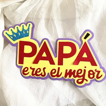 новое испанское слово papa decoration Металлические режущие штампы DIY Альбом для вырезок Бумажные карточки с тиснением Ремесло ручной работы