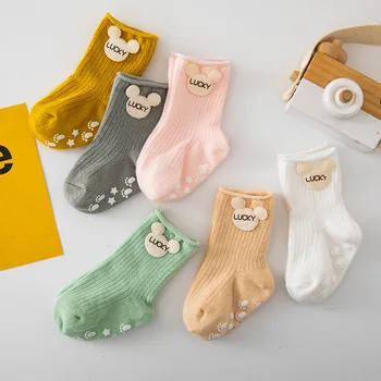 Носки для новорожденных, Детские Носки Mather, Милые девочки, мальчики, Младенцы, Носки для малышей, Детские Хлопчатобумажные носки для пола, Детские Аксессуары
