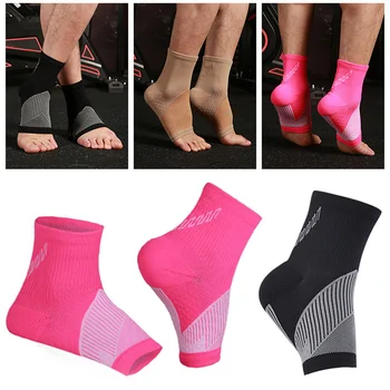 Носки для ног Компрессионные носки Спортивная защита лодыжек Носки для поддержки пятки Компрессионные носки Впитывающие пот дышащие носки