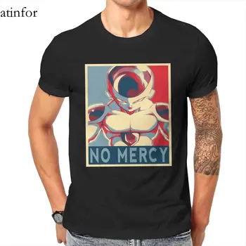 Оптовые повседневные хлопковые мужские футболки от S до 6XL с принтом мультяшного робота No Mercy Оверсайз L 12411598