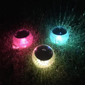 Открытый плавающий подводный шаровой светильник, работающий на солнечной энергии, меняющий цвет, ночной светильник для вечеринки у бассейна, для дворового пруда, садовая лампа