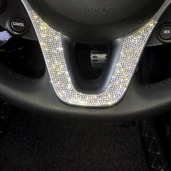 Персонализированная наклейка на рулевое колесо со вспышкой-дрелью для Mercedes 2015-2018 new Smart 453Fortwo Forfour декоративные наклейки accessorie