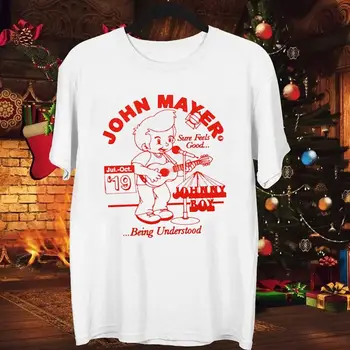 Редкая понимаемая рубашка Mayer Хлопчатобумажная рубашка John Mayer Solo Tour 4H1925 с длинными рукавами