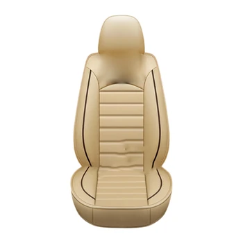 Роскошные универсальные чехлы для автомобильных сидений 5D, протектор из искусственной кожи, Дышащая накладка, комплект 1ШТ Four Seasons