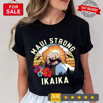 Рубашка Maui Strong, рубашка Hawaii Strong, Икаика, maui strong, гавайи стронг, wild с длинными рукавами
