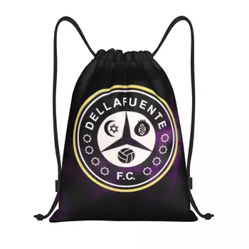 Рюкзак на шнурке Dellafuente FC Для женщин и мужчин, Рюкзак для спортзала, Портативная сумка для тренировок Испанского рок-рэпера, сумка