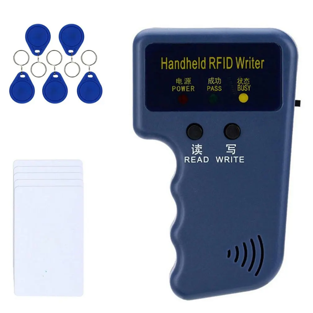 Считыватель RFID-карт Копировальный Аппарат Писатель Дубликатор Программатор Перезаписываемые Идентификационные Брелоки Ручной Копировальный Аппарат 125 кГц