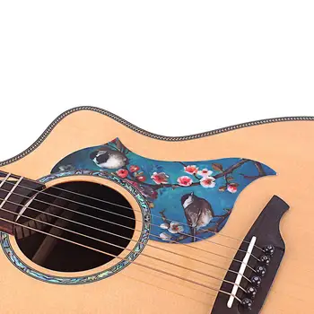 Универсальная Народная Акустическая Гитара Pickguard Board Love Bird Pattern Pick Guard Наклейка-Накладка для Гитары 40-41 дюйма