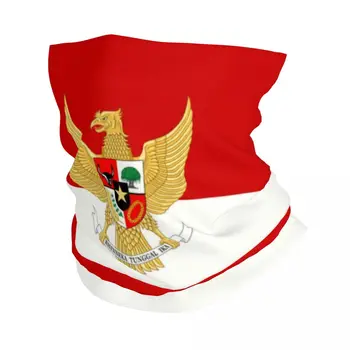 Флаг Индонезии Бандана Для Шеи Теплее Женщин Мужчин Зимний Лыжный Походный Шарф Гетры Национальная Эмблема Уход За Кожей Лица