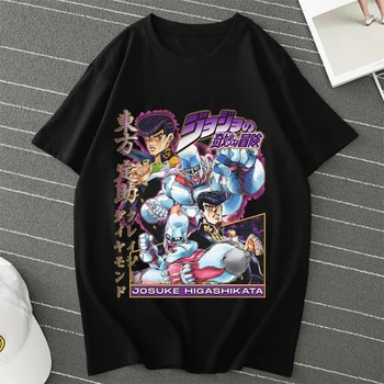 Футболка Jojo's Bizarre Adventure для женщин и мужчин, модная футболка Harajuku Top Girl Y2k, дизайнер комиксов, футболка оверсайз, одежда