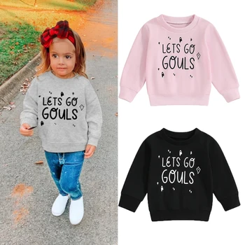Футболки для маленьких девочек и мальчиков от 0 до 3 лет, пуловер с длинными рукавами и рождественской надписью