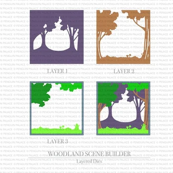 Штампы для резки металла woodland scene набор штампов Для Вырезки Поделок Из Альбома Die Бумажные Карточки С Тиснением Craft Die